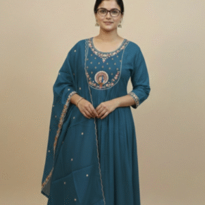 Mulchanderi fabric -anarkali set