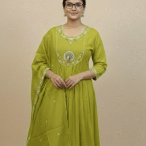 Mulchanderi fabric -anarkali set