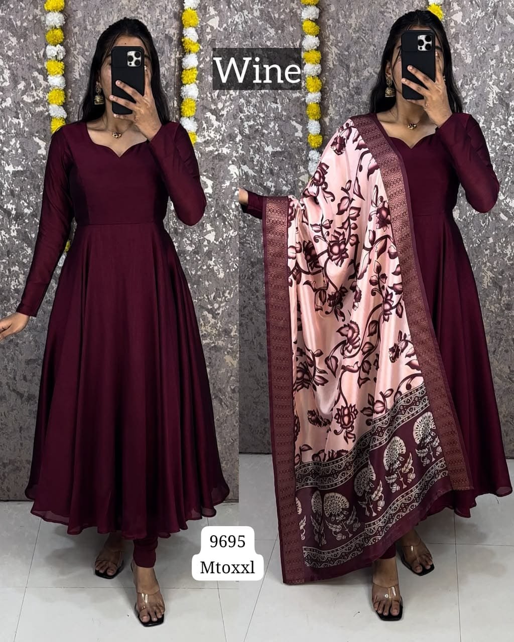 Anarkali with Shawl✨♥️