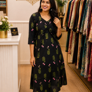 Black blossom kurta set ♥️✨🖤