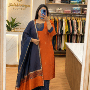 Raw silk kurta set |kolam design ❣️